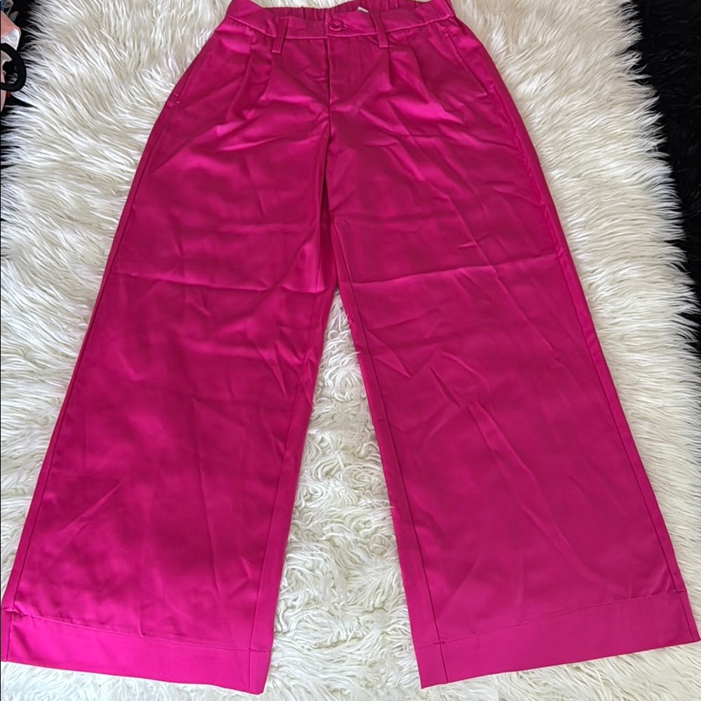 Cato Pink Wide Leg Pants High-Waisted